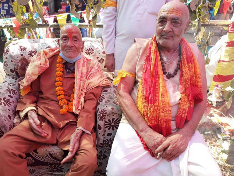 १०८ वर्षिय बाबु द्वारा छोराको ८४ पुजा