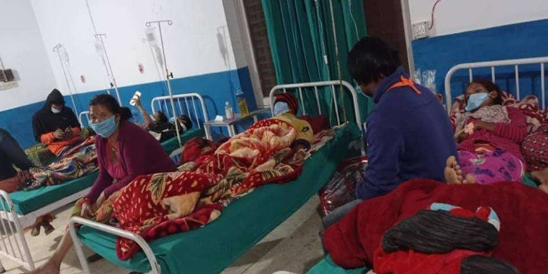 बिहे भाेज खाँदा ३४ जना बिरामी