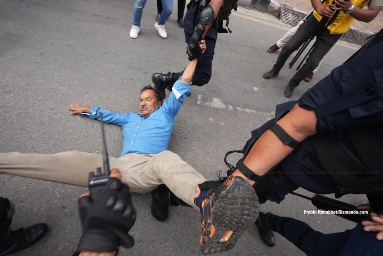 कमल थापा पक्राउ लगत्तै राजावादी धर्नामा